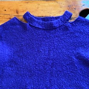 Anthropologie cutoff shoulder sweater. New